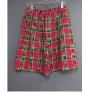 Vintage Talbots Linen High Waist Shorts Size 12